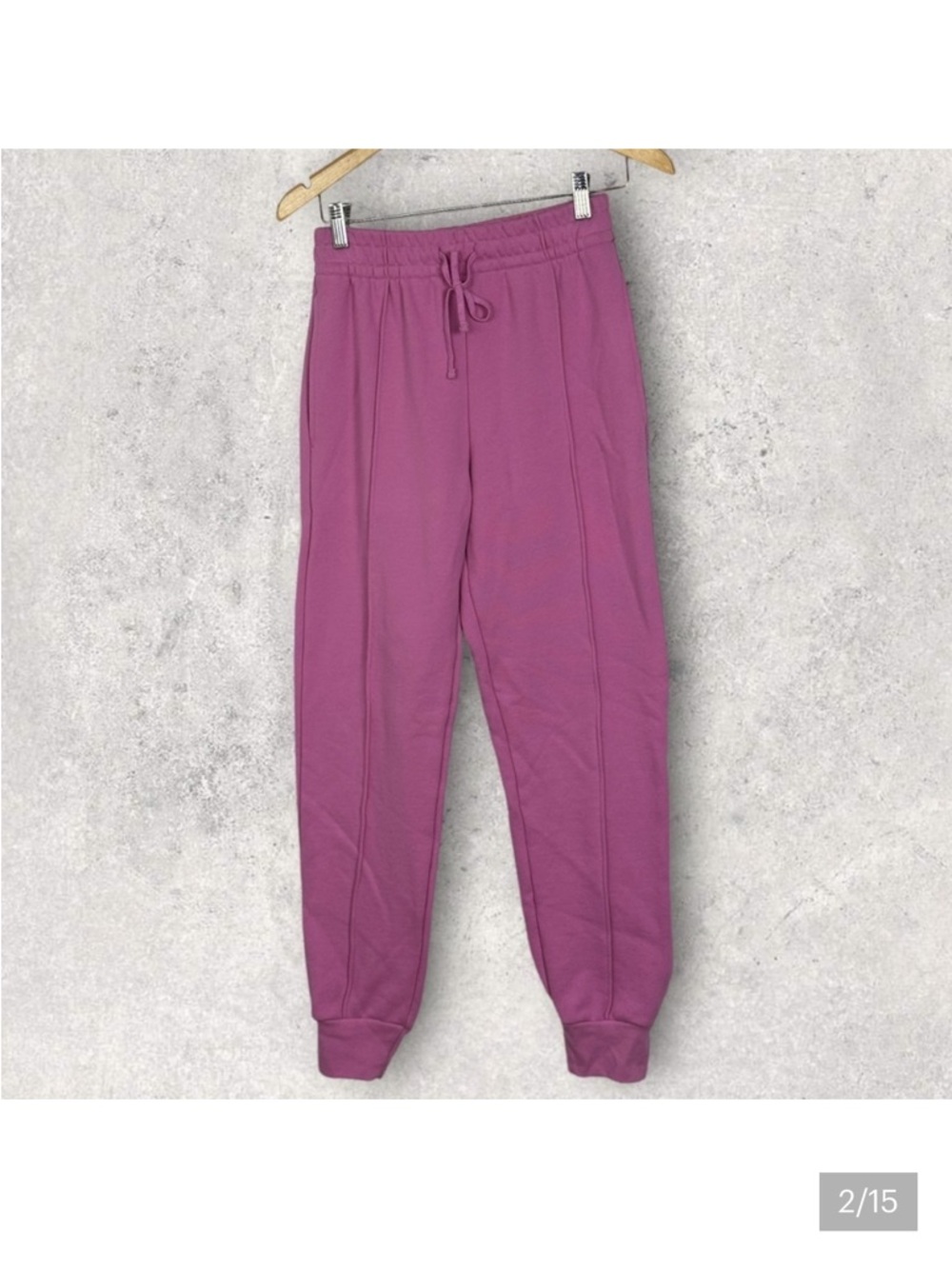 Jonathan Simkhai orchard Pink Drawstring Joggers - Picture 2 of 8
